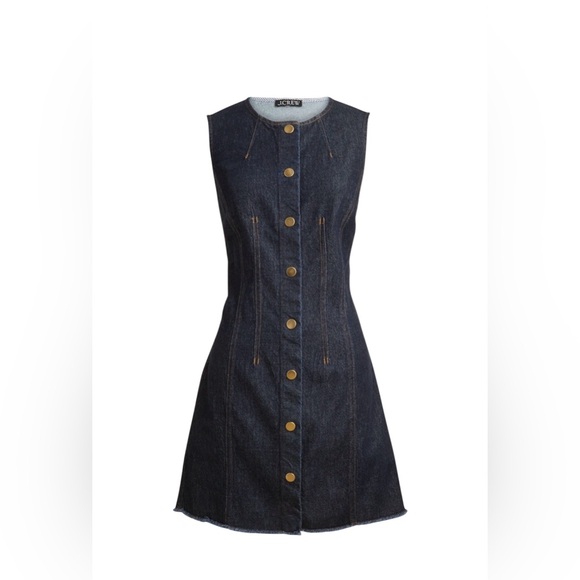 J. Crew Dresses & Skirts - J. Crew Dark Blue Button Down Denim Dress, Size 10